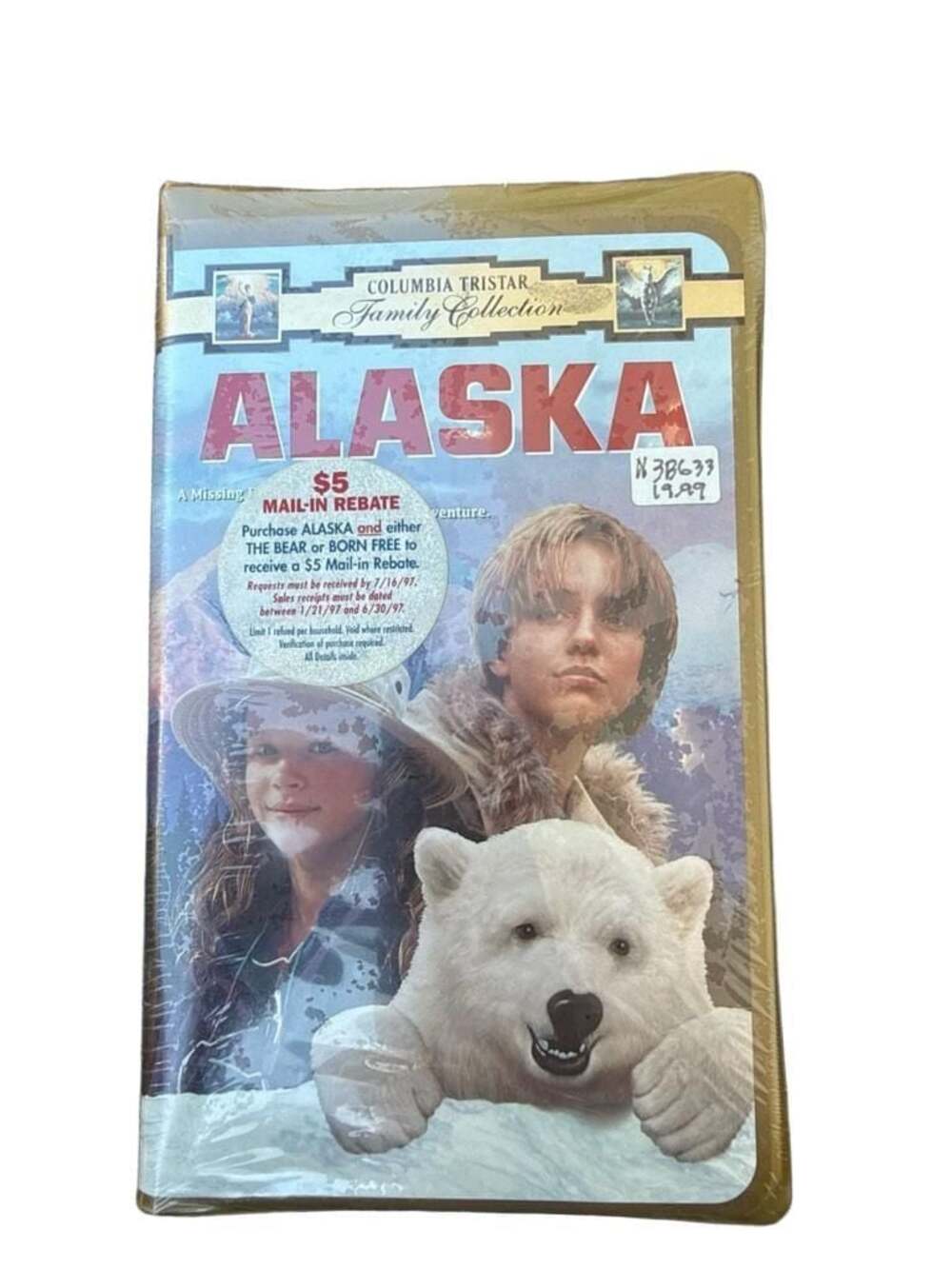 Alaska VHS Movie Gold Clamshell Case Columbia TriStar Family Collection